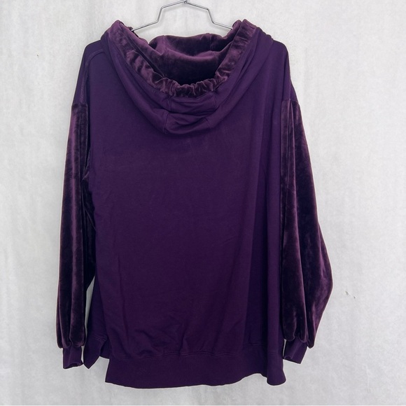 Democracy Sweatshirt purple fleece large - Picture 2 of 4